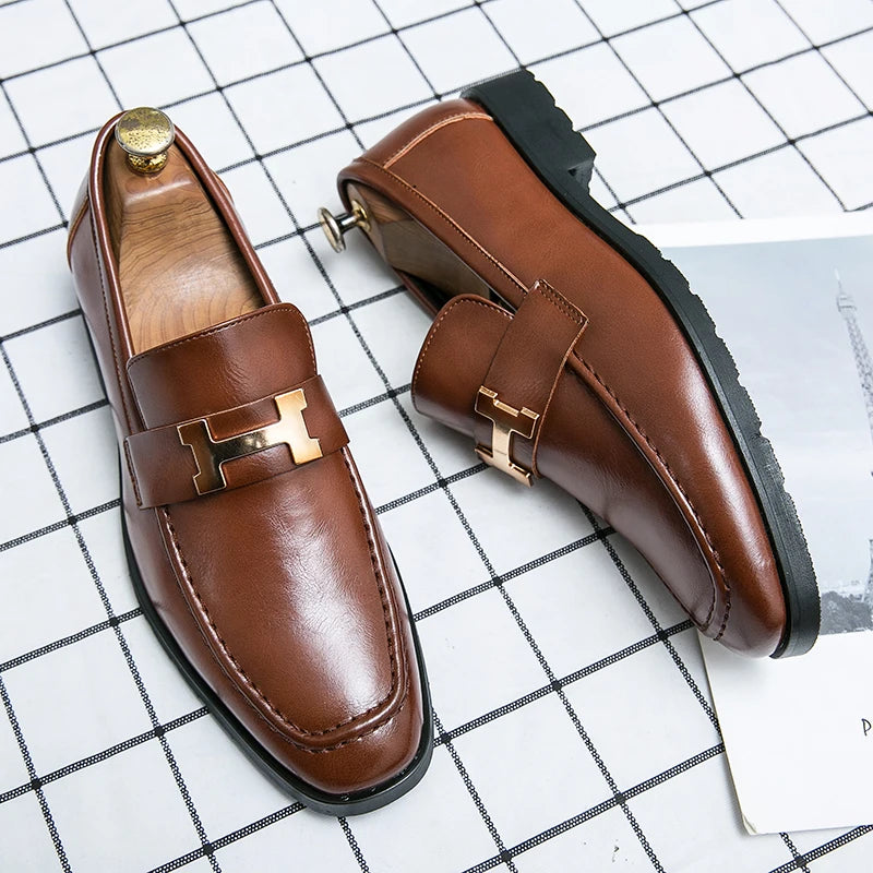 New Fashion Leather Men Party and Wedding Casual Loafer